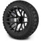 Lakeside Buggies MODZ 14" Matrix Matte Black Wheels & Off-Road Tires Combo- G1-5419-MTB OFF-ROAD OPTION Modz Tire & Wheel Combos