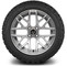 Lakeside Buggies MODZ 14" Matrix Silver Wheels & Off-Road Tires Combo- G1-5419-SV OFF-ROAD OPTION Modz Tire & Wheel Combos