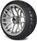 Lakeside Buggies MODZ 14" Matrix Silver Wheels & Street Tires Combo- G1-5419-SV STREET OPTION Modz Tire & Wheel Combos