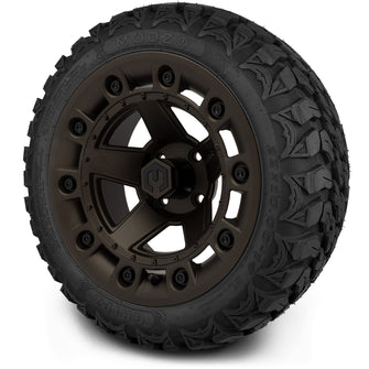 Lakeside Buggies MODZ® 14" Defender Matte Bronze Wheels & Off-Road Tires Combo- BRONZE Modz Tire & Wheel Combos