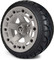 Lakeside Buggies MODZ 14" Defender Light Gray Wheels & Street Tires Combo- G1-5420-GRY STREET OPTION Modz Tire & Wheel Combos