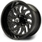 Lakeside Buggies MODZ Carnage Glossy Black 14" Golf Cart Wheel- G1-5421-BB Modz Wheels