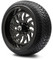 Lakeside Buggies MODZ 14" Carnage Glossy Black with Ball Mill Wheels & Street Tires Combo- G1-5421-BB STREET OPTION Modz Tire & Wheel Combos