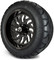 Lakeside Buggies MODZ 14" Carnage Glossy Black with Ball Mill Wheels & Street Tires Combo- G1-5421-BB STREET OPTION Modz Tire & Wheel Combos