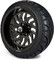 Lakeside Buggies MODZ 14" Carnage Glossy Black with Ball Mill Wheels & Street Tires Combo- G1-5421-BB STREET OPTION Modz Tire & Wheel Combos