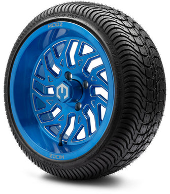 Lakeside Buggies MODZ 14" Carnage Brushed Blue with Ball Mill Wheels & Street Tires Combo- G1-5421-BBB STREET OPTION Modz Tire & Wheel Combos