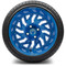 Lakeside Buggies MODZ 14" Carnage Brushed Blue with Ball Mill Wheels & Street Tires Combo- G1-5421-BBB STREET OPTION Modz Tire & Wheel Combos