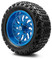 Lakeside Buggies MODZ 14" Carnage Brushed Blue with Ball Mill Wheels & Off-Road Tires Combo- G1-5421-BBB OFF-ROAD OPTION Modz Tire & Wheel Combos