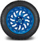 Lakeside Buggies MODZ 14" Carnage Brushed Blue with Ball Mill Wheels & Street Tires Combo- G1-5421-BBB STREET OPTION Modz Tire & Wheel Combos