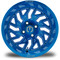 Lakeside Buggies MODZ Carnage Brushed Blue Ball Mill 14" Golf Cart Wheel- G1-5421-BBB Modz Wheels