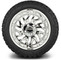 Lakeside Buggies MODZ 14" Carnage Chrome Wheels & Off-Road Tires Combo- G1-5421-CM OFF-ROAD OPTION Modz Tire & Wheel Combos