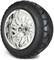 Lakeside Buggies MODZ 14" Carnage Chrome Wheels & Street Tires Combo- G1-5421-CM STREET OPTION Modz Tire & Wheel Combos