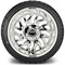 Lakeside Buggies MODZ 14" Carnage Chrome Wheels & Street Tires Combo- G1-5421-CM STREET OPTION Modz Tire & Wheel Combos