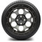 Lakeside Buggies MODZ 14" Militia Gunmetal Wheels & Street Tires Combo- G1-5422-GM STREET OPTION Modz Tire & Wheel Combos