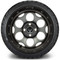 Lakeside Buggies MODZ 14" Militia Gunmetal Wheels & Street Tires Combo- G1-5422-GM STREET OPTION Modz Tire & Wheel Combos