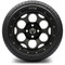 Lakeside Buggies MODZ 14" Militia Matte Black Wheels & Street Tires Combo- G1-5422-MTB STREET OPTION Modz Tire & Wheel Combos