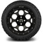 Lakeside Buggies MODZ 14" Militia Matte Black Wheels & Off-Road Tires Combo- G1-5422-MTB OFF-ROAD OPTION Modz Tire & Wheel Combos