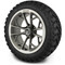 Lakeside Buggies MODZ 14" Havoc Machined Matte Gunmetal Wheels & Off-Road Tires Combo- G1-5425-MMGM OFF-ROAD OPTION Modz Tire & Wheel Combos