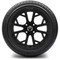 Lakeside Buggies MODZ 14" Havoc Matte Black Wheels & Street Tires Combo- G1-5425-MTB STREET OPTION Modz Tire & Wheel Combos