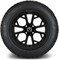 Lakeside Buggies MODZ 14" Havoc Matte Black Wheels & Street Tires Combo- G1-5425-MTB STREET OPTION Modz Tire & Wheel Combos