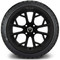 Lakeside Buggies MODZ 14" Havoc Matte Black Wheels & Street Tires Combo- G1-5425-MTB STREET OPTION Modz Tire & Wheel Combos