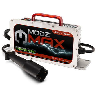 Lakeside Buggies MODZ MAX48 15 Amp Yamaha G29 Drive & Drive2 Battery Charger for 48 Volt Golf Carts- G1-9006 Modz 48