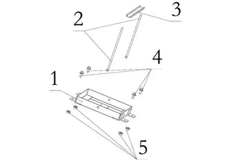 5 - Nut M6 - Q32006F33 - BATTERY FRAME PN# Q32006F33