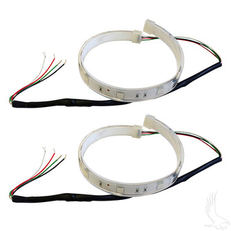 Lakeside Buggies Flexible LED Light Strips, SET OF 2 12" w/ Wire Leads, 12VDC, Yellow- LGT-015 Lakeside Buggies NEED TO SORT