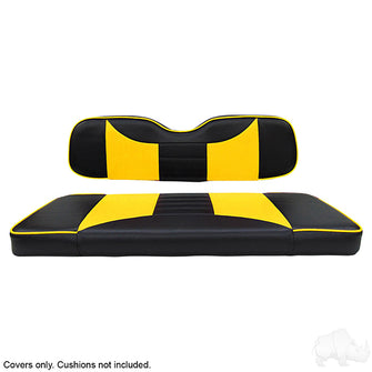 Lakeside Buggies RHOX Rhino Cover Set, Rally Black/Yellow- SEAT-001BY-R-CV Rhox NEED TO SORT