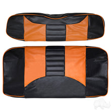 Lakeside Buggies RHOX Front Seat Cover Set, Rally Black/Orange, E-Z-Go TXT 96-13- SEAT-011BO-R-CV Rhox NEED TO SORT