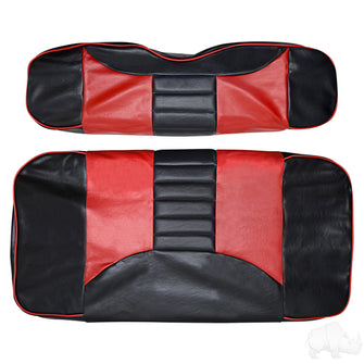 Lakeside Buggies RHOX Front Seat Cover Set, Rally Black/Red, E-Z-Go TXT 96-13- SEAT-011BR-R-CV Rhox NEED TO SORT