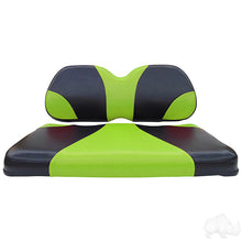 Lakeside Buggies RHOX Front Seat Cushion Set, Sport Black/Green, Club Car Tempo, Precedent 04+- SEAT-031BG-S Rhox NEED TO SORT