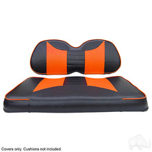 Lakeside Buggies RHOX Front Seat Cover Set, Rally Black/Orange, Club Car Tempo, Precedent 04+- SEAT-031BO-R-CV Rhox NEED TO SORT