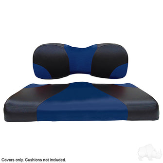 Lakeside Buggies RHOX Front Seat Cover Set, Sport Black/Blue, Yamaha Drive2, Drive- SEAT-051BBL-S-CV Rhox NEED TO SORT