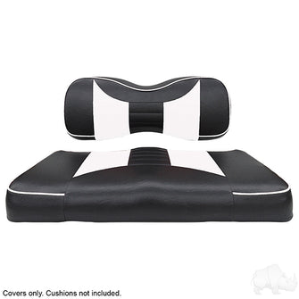 Lakeside Buggies RHOX Front Seat Cover Set, Rally Black/White, Yamaha Drive2, Drive- SEAT-051BW-R-CV Rhox NEED TO SORT