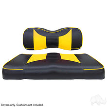 Lakeside Buggies RHOX Front Seat Cover Set, Rally Black/Yellow, Yamaha Drive2, Drive- SEAT-051BY-R-CV Rhox NEED TO SORT