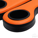 Lakeside Buggies RHOX Arm Rest with Cup Holder Set, Black and Orange- SEAT-695-BO Rhox Seat Kit Accessories