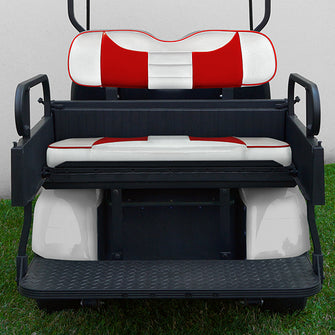 Lakeside Buggies RHOX Rhino Seat Box Kit, Rally White/Red, E-Z-Go TXT 96+- SEAT-911WR-R Rhox NEED TO SORT