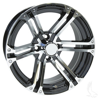 Lakeside Buggies AC568, Machined Gloss Black, 15 x 6 ET-25- TIR-568-MB Lakeside Buggies Wheels