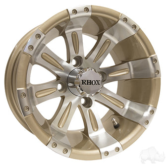 Lakeside Buggies RHOX Vegas, Machined w/Pearl w/ Center Cap, 12x7 ET-25- TIR-RX181 Rhox Wheels