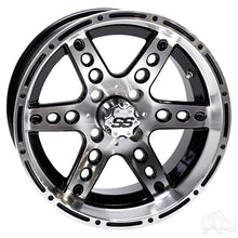 Lakeside Buggies RHOX RX187, Machined Gloss Black, 14x7 ET-15- TIR-RX187 Rhox Wheels