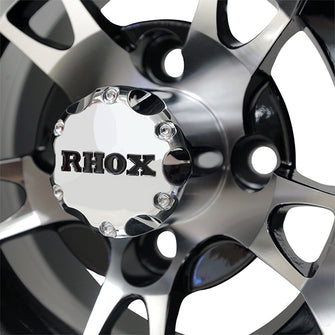 Lakeside Buggies RHOX RX190, Machined w/Black w/ Center Cap, 10x7 ET-25- TIR-RX190 Rhox Wheels