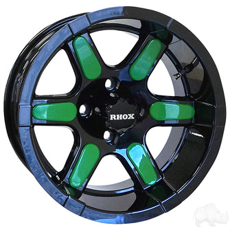 Lakeside Buggies RHOX RX262, Black w/ Center Cap, 14x7 ET-25- TIR-RX262 Rhox Wheels