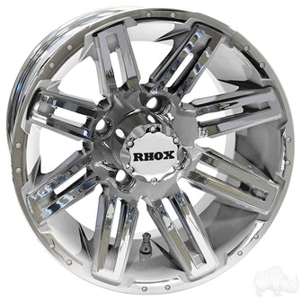 Lakeside Buggies RHOX RX265, Chrome, 12x7, ET-25- TIR-RX265-C Rhox Wheels