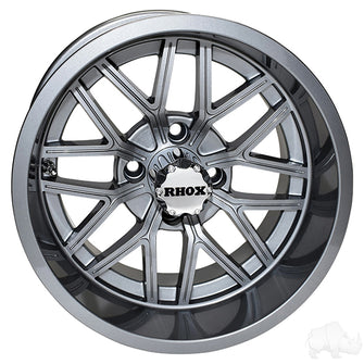 Lakeside Buggies RHOX RX281, Gun Metal, 14x7 ET-25- TIR-RX281-GM Rhox Wheels