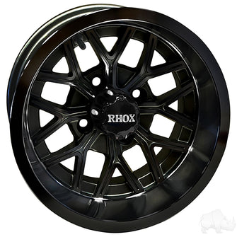 Lakeside Buggies RHOX RX283, Gloss Black, 12x7 ET-25- TIR-RX283-B Rhox Wheels