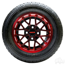 Lakeside Buggies RHOX RX284, Gloss Black with Red, 12x6 ET-10- TIR-RX284-BR Rhox Wheels