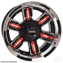 Lakeside Buggies RHOX RX285, Machined Gloss Black, 14x7 ET-25- TIR-RX285 Rhox Wheels