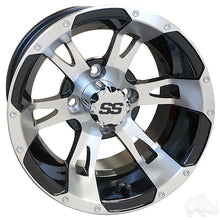 Lakeside Buggies RHOX RX320, Machined w/ Black w/ Center Cap, 12x7 ET-25- TIR-RX320 Rhox Wheels