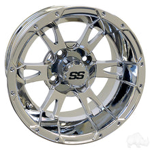 Lakeside Buggies RHOX RX322, Chrome w/ Center Cap, 12x7 ET-25- TIR-RX322 Rhox Wheels